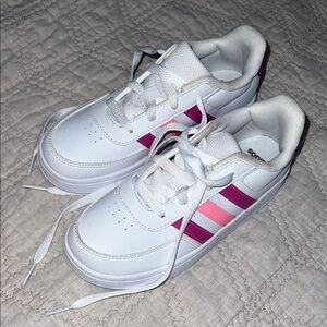 Adidas Kids Sneakers in White and Pink
